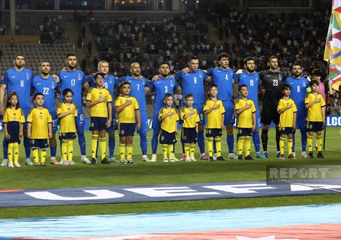 UEFA Millətlər Liqası: Azərbaycan - İsveç matçına start verilib