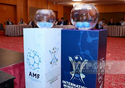 Ulu Öndərin 100 illik yubileyinə həsr olunmuş Beynəlxalq Minifutbol turnirinin püşkü atılıb