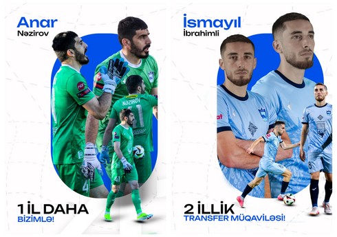 “Zirə” iki futbolçu ilə müqavilə müddətini yeniləyib